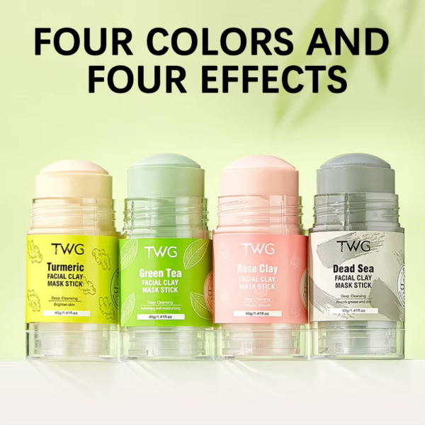 Travel-friendly green tea face mask stick for men and women