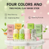 Travel-friendly green tea face mask stick for men and women