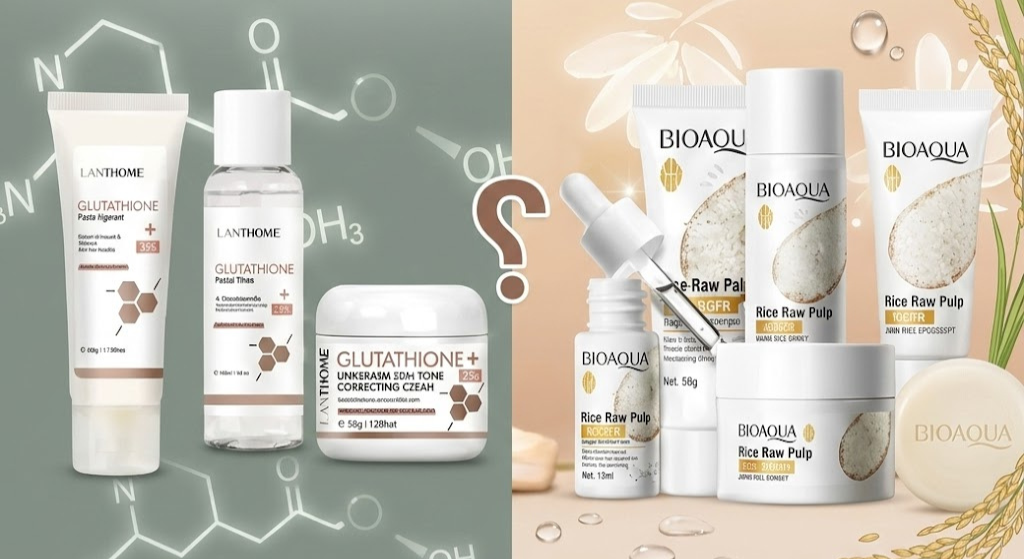 Glutathione vs Rice Skincare: Which Brightening Kit Is For You?
