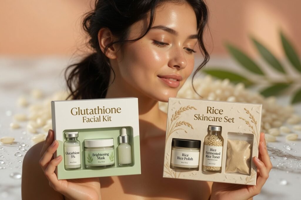 Glutathione Facial Kit vs Rice Skincare Set: A Complete Comparison for Brighter, Healthier Skin