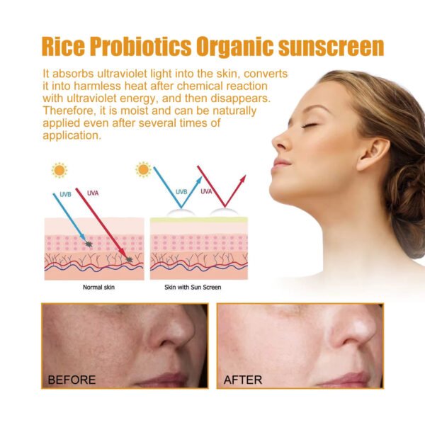 probiotic rice sunscreen SPF 50
