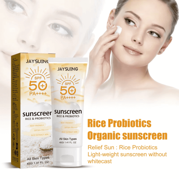 probiotic rice sunscreen SPF 50