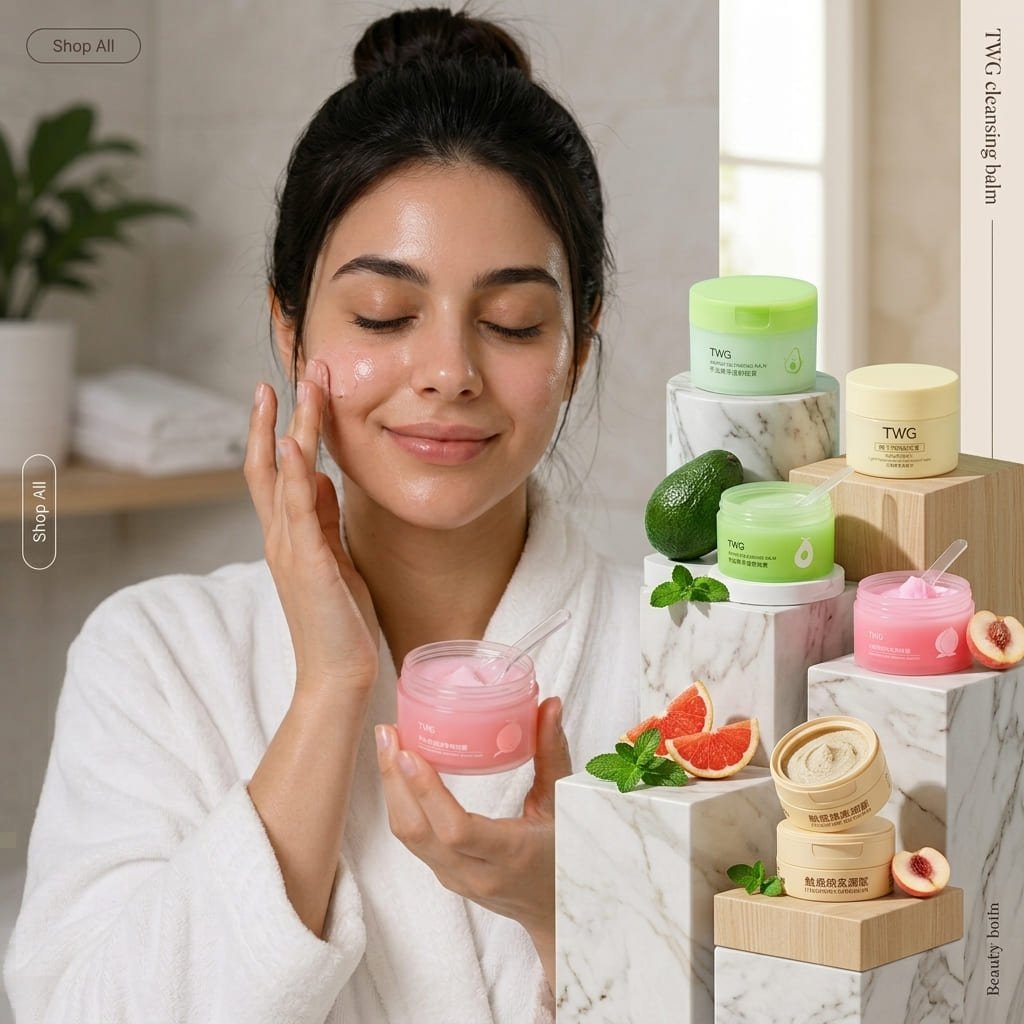 women / Three scent variants of avocado cleansing balm
