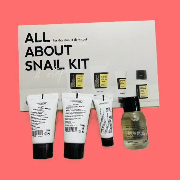 snail travel set for dry skin