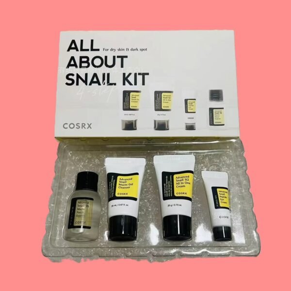 snail travel set for dry skin