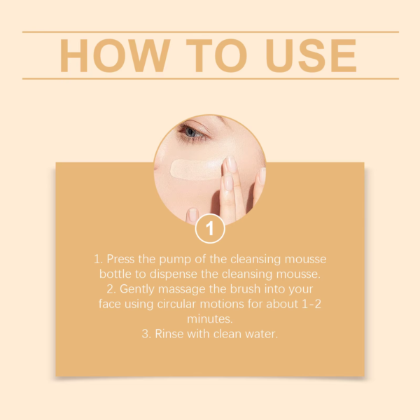 Turmeric Cleansing Mousse Deep Pore Acne Facial Cleanser 100ml