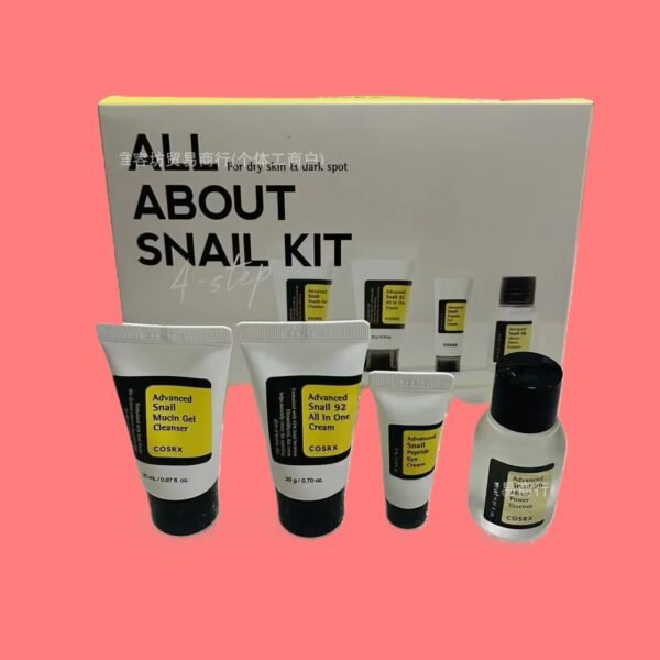 snail travel set for dry skin