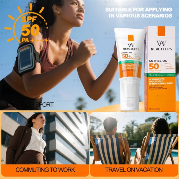 SPF50+ PA++++ Sunscreen Cream for face and body use