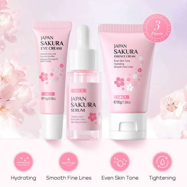 sakura skin care set