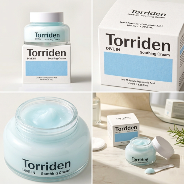 Torriden Dive-In Soothing Cream hydrating moisturizer with low molecular hyaluronic acid