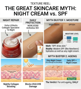 The Great Skincare Myth: Night Cream vs. SPF