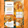 Eelhoe Kojic Acid and Turmeric Exfoliating Body Spray for brightening dull skin, 100ml bottle.