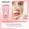 Overnight Wrapping Peel Off Facial Mask Set Hydrolyzed Collagen Night Wrapping Mask Deeply Hydrates Night Care Mask Skin Care