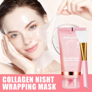 Overnight Wrapping Peel Off Facial Mask Set Hydrolyzed Collagen Night Wrapping Mask Deeply Hydrates Night Care Mask Skin Care