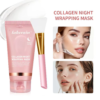 Overnight Wrapping Peel Off Facial Mask Set Hydrolyzed Collagen Night Wrapping Mask Deeply Hydrates Night Care Mask Skin Care