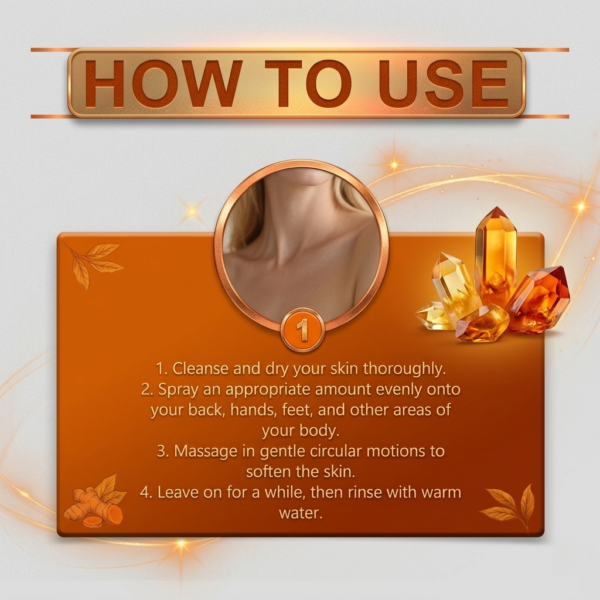 Key ingredients of Eelhoe spray: Kojic Acid, Turmeric, Salicylic Acid, and Niacinamide for skin renewal.