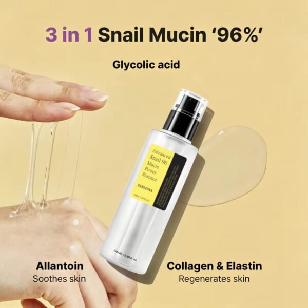 Snail Mucin Essence – 96% Radiant Korean Hydration