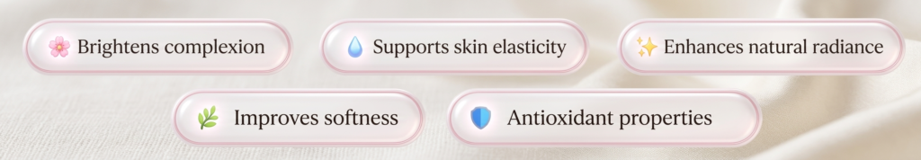 Sakura extract is quieter, but it earns its place.