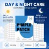 800Pcs Hydrocolloid Acne Pimple Patches, Invisible Blemish Spot Cover Stickers, Oil Absorbing Facial Skin Care Zit Patches