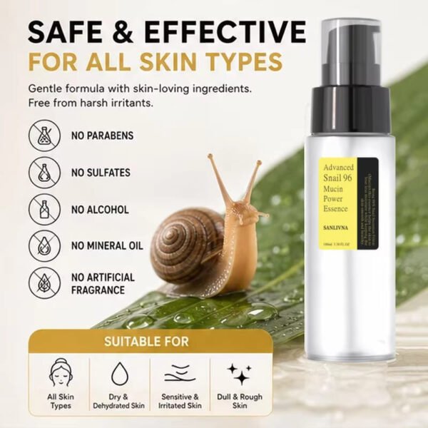 Snail Mucin Essence – 96% Radiant Korean Hydration
