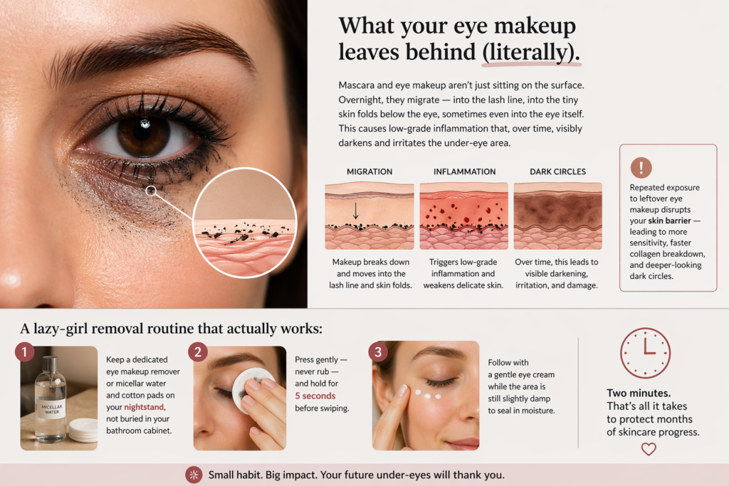Skipping Your Eye Makeup Removal — Even “Just Tonight