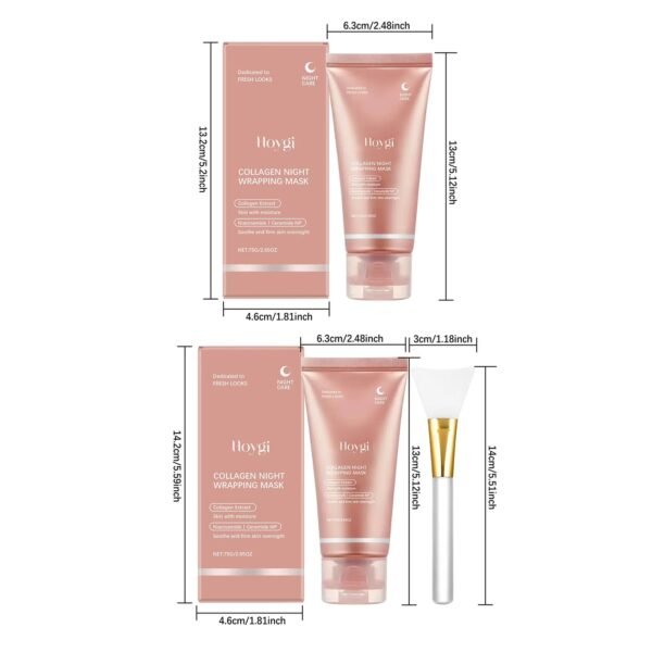 Collagen Peel Off Mask Night Wrapping Hydrating Firming Brightening Elasticity Care Cleansing Face Skin Care Beauty Facial Mask