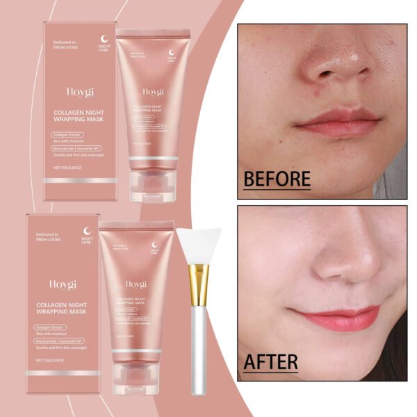 Collagen Peel Off Mask Night Wrapping Hydrating Firming Brightening Elasticity Care Cleansing Face Skin Care Beauty Facial Mask
