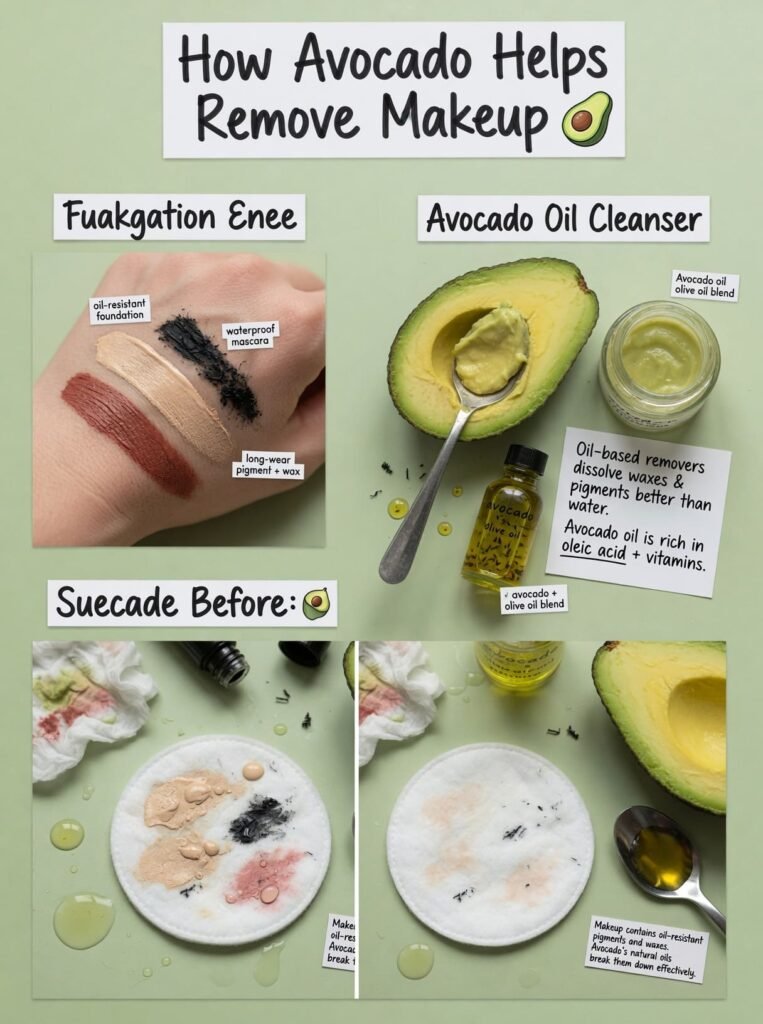 Benefits of Avocado in Makeup Removers
When formulated properly, avocado-based removers may offer:1. Gentle Dissolving Action
Oil components help break down makeup without aggressive rubbing.2. Reduced Friction
Cream textures glide more smoothly across the skin.3. Improved Comfort
Skin may feel less tight after cleansing compared to harsh foaming formulas.4. Suitable for Sensitive Skin
When free from high-concern chemicals, avocado cream removers may be appropriate for sensitive skin types.However, effectiveness always depends on the full formulation — not just one ingredient.