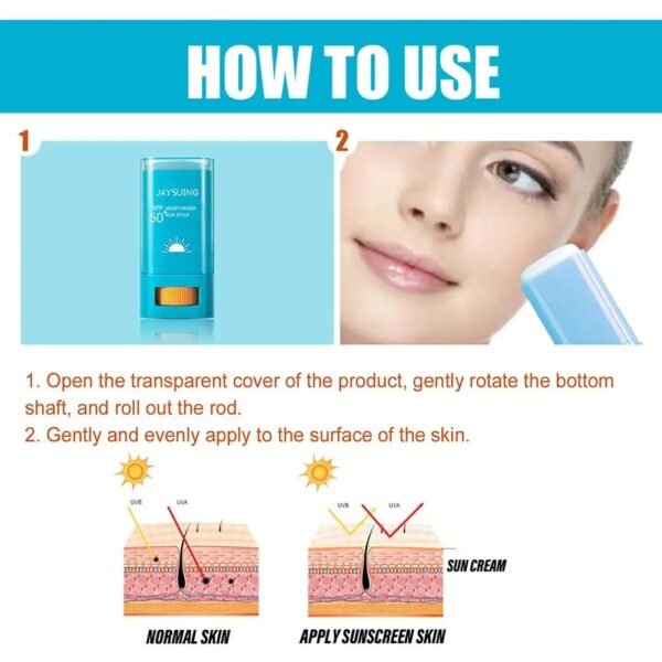 clear sunscreen stick SPF 50