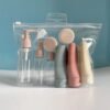 10/11PCS Travel Cosmetic Dispenser Bottle Set Refillable Spray Bottles Lotion Shampoo Squeeze Tube Cream Jar Cosmetic Containers