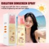 377 Sunscreen Spray SPF50+ Moisturizing Anti Ultraviolet Breathable Whitening Sunscreen Spray Facial Body Neck Skin Care Spray