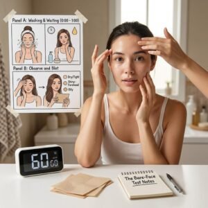 How to Determine Your Skin Type at Home (The Bare-Face Test) You don't need to visit a dermatologist or buy a fancy device. One of the most reliable methods to determine your skin type is something you can do right at home, in about an hour. Here's how: