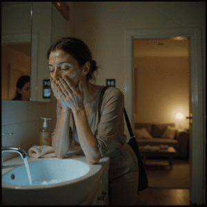 Mistake 1 — You're Cleansing at the Wrong Time
The Skincare Routine Step Most Women Get Wrong FirstHave you ever washed your face the moment you walk through the door after a long day — and then spent the next two hours on the couch before actually going to bed?That's a problem