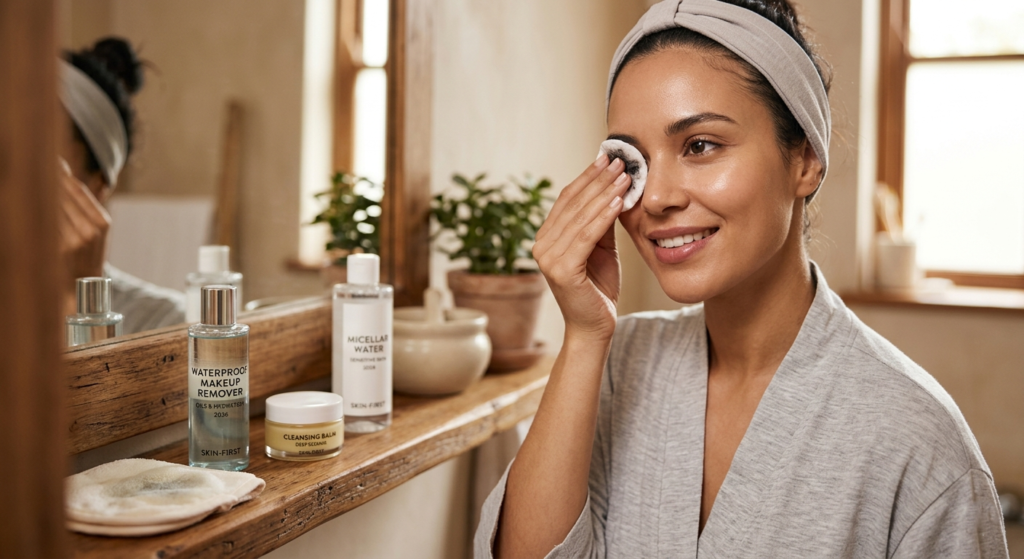 Remove waterproof makeup without dryness
