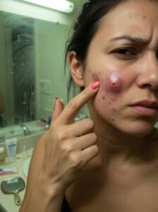 2. The Single Most Important Rule: Hands OffBefore anything else — before we talk about ingredients or patches or routines — we need to talk about the urge.You want to squeeze it. You want to poke at it, apply pressure from different angles, and use your fingernails "just to see." Every woman who has ever had a blind pimple knows this feeling intimately.