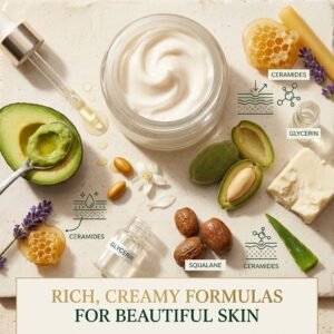 What to Look ForRich, creamy formulas tend to work beautifully here. Look for ingredients like: