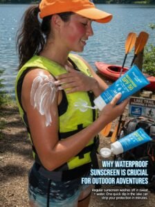 Why Waterproof Sunscreen Is Crucial for Outdoor Adventures Imagine this: you’ve applied your regular sunscreen before heading out for a hike. An hour in, you’re sweating. You decide to cool off with a quick swim in a lake. Did you know that in that moment, most of your protection has likely been washed away?
