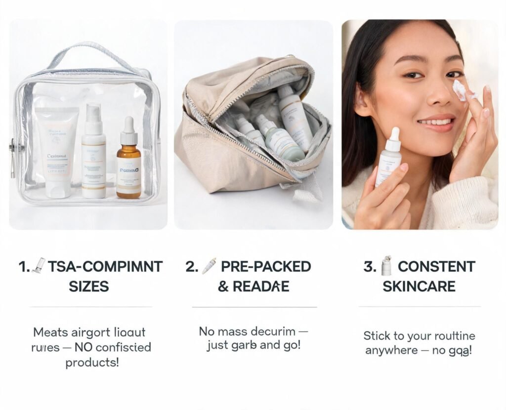 Why a Dedicated Skincare Travel Set is a Game-ChangerInvesting in a quality travel set is about more than just convenience. It's about consistency.