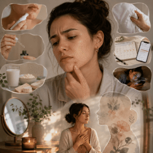 You've tried spot treatments. You've layered on salicylic acid. You've sworn off dairy, changed your pillowcase, and downloaded two different skin-tracking apps. And still — right on schedule — your chin announces itself with that familiar dull ache before the pimple even surfaces. Chin breakouts every month hormonal patterns affect women across every age group, from teenagers navigating their first cycle to women in their 40s who expected their skin to have "figured itself out" by now. But here's the thing your skin isn't being cruel. It's being communicative. Let's slow down and actually listen.