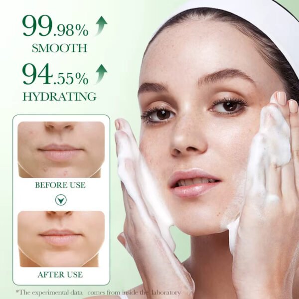 BIOAOUA Centella Facial Cleanser Moisturizing Anti-aging Whitening Anti Acne Face Wash Foam Facial Cleanser Skin Care