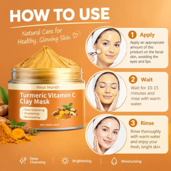Turmeric Vitamin C Face Mask – Deep Glow Ritual