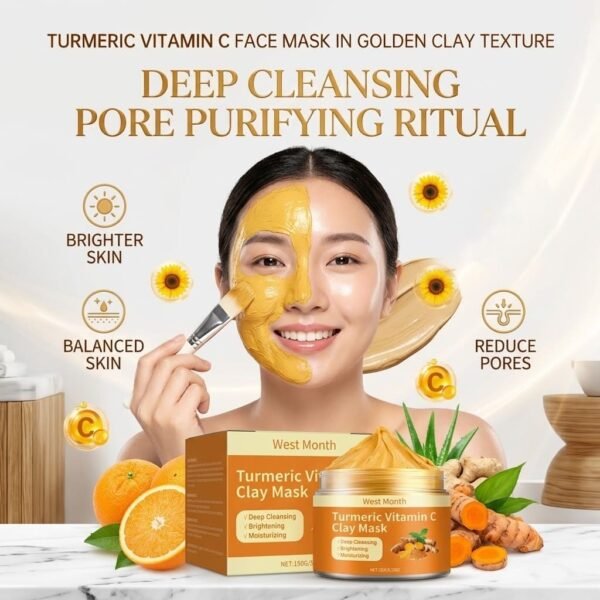 Turmeric Vitamin C Face Mask – Deep Glow Ritual
