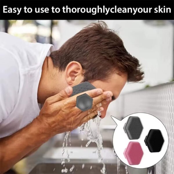 Face Scrubber Mini Facial Brush Silicone Wash Exfoliator Finger Glove Pads Handheld Cleansing Brushes Tool Skin Care Deep Clean
