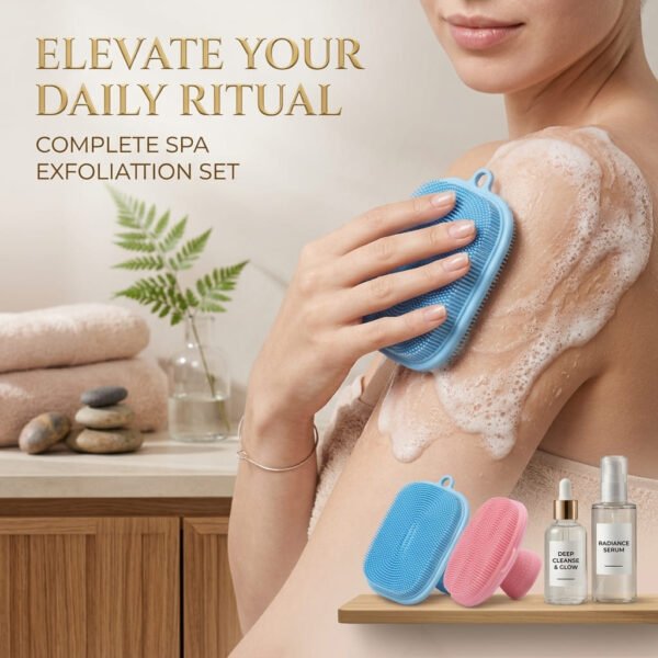 Face Scrubber Mini Facial Brush Silicone Wash Exfoliator Finger Glove Pads Handheld Cleansing Brushes Tool Skin Care Deep Clean
