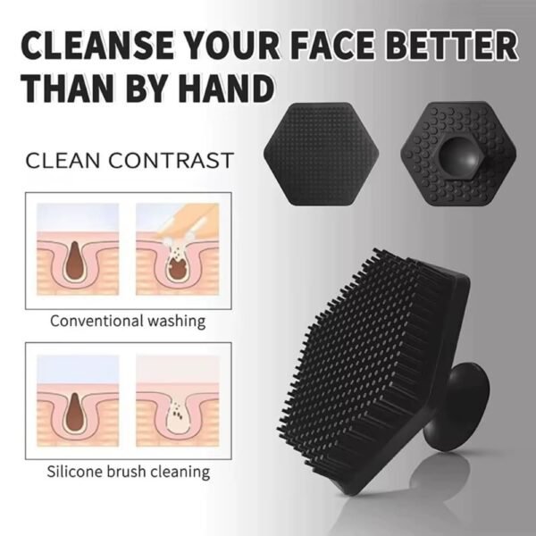 Face Scrubber Mini Facial Brush Silicone Wash Exfoliator Finger Glove Pads Handheld Cleansing Brushes Tool Skin Care Deep Clean