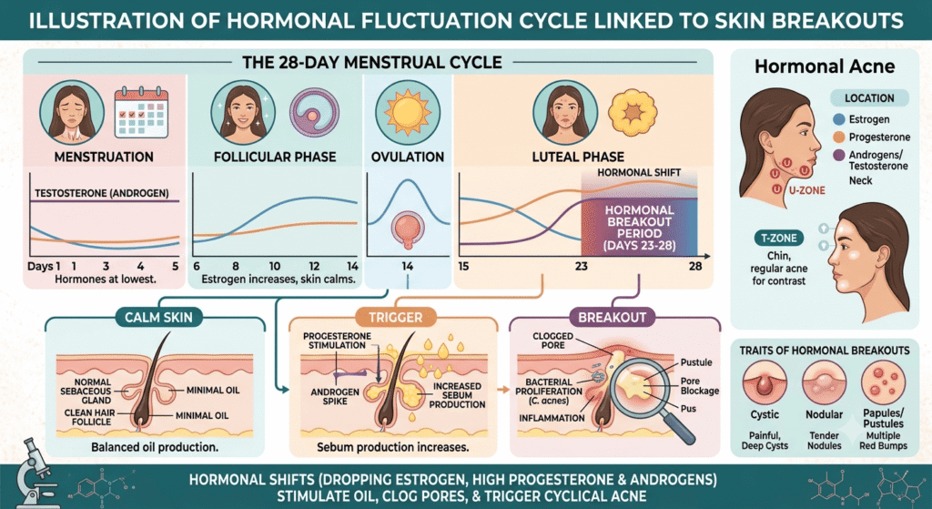 infographic-comparing-teenage-acne-and-adult-hormonal-acne-locations-and-traits